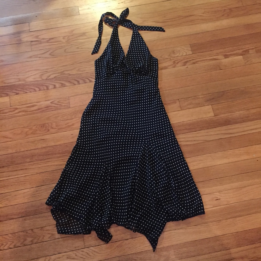 KDL backless halter dress